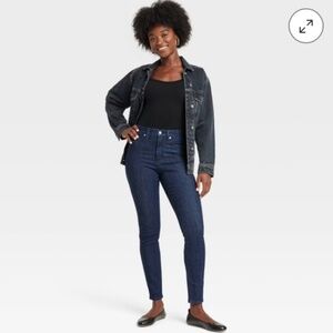 Universal Thread High Rise Skinny Jeans - Dark Wash, Size 12, 31R